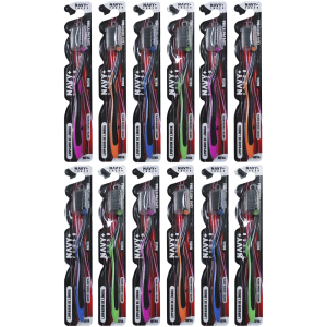 ESCOVA DENTAL ADULTO MACIA C/ 12UN  BLACK 4006