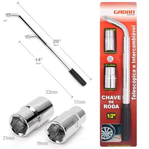 CHAVE DE RODA TELESCÓPICA - GADAN